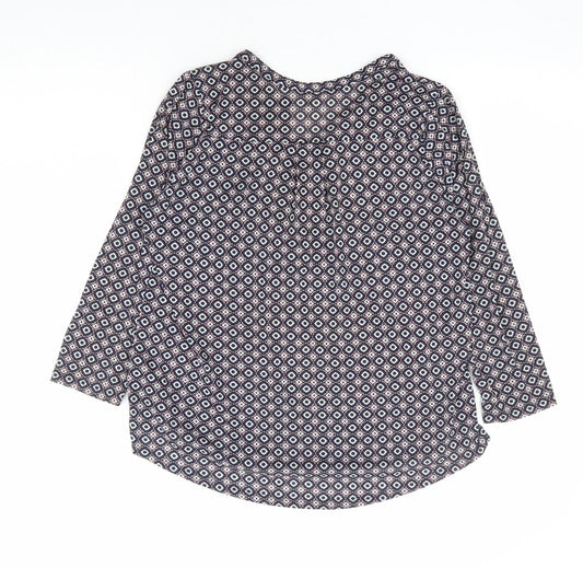 Womens UK Size S H&M Blue Basic Blouse