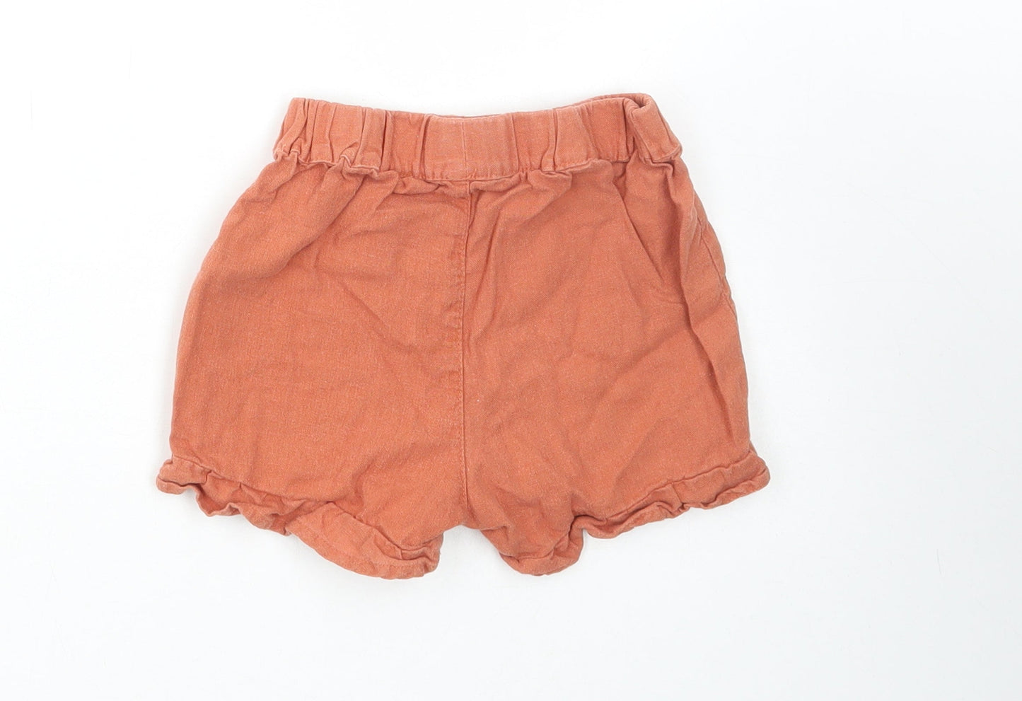Primark Girls Brown Linen Paperbag Shorts Size 2-3 Years Regular - Winnie the Pooh