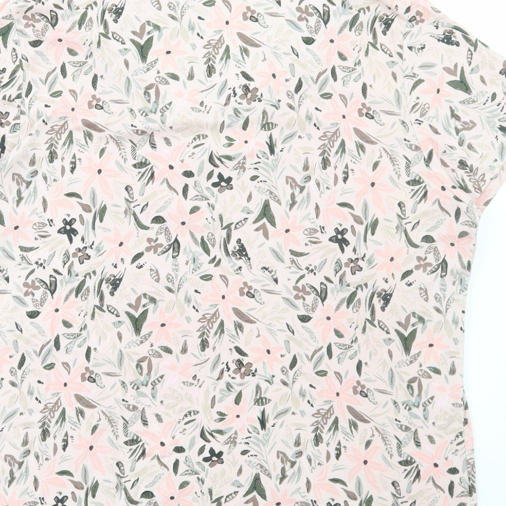 Womens UK Size L Preworn Multicoloured Basic T-Shirt