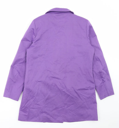 extro&vert Womens Purple Jacket Size 10 Button