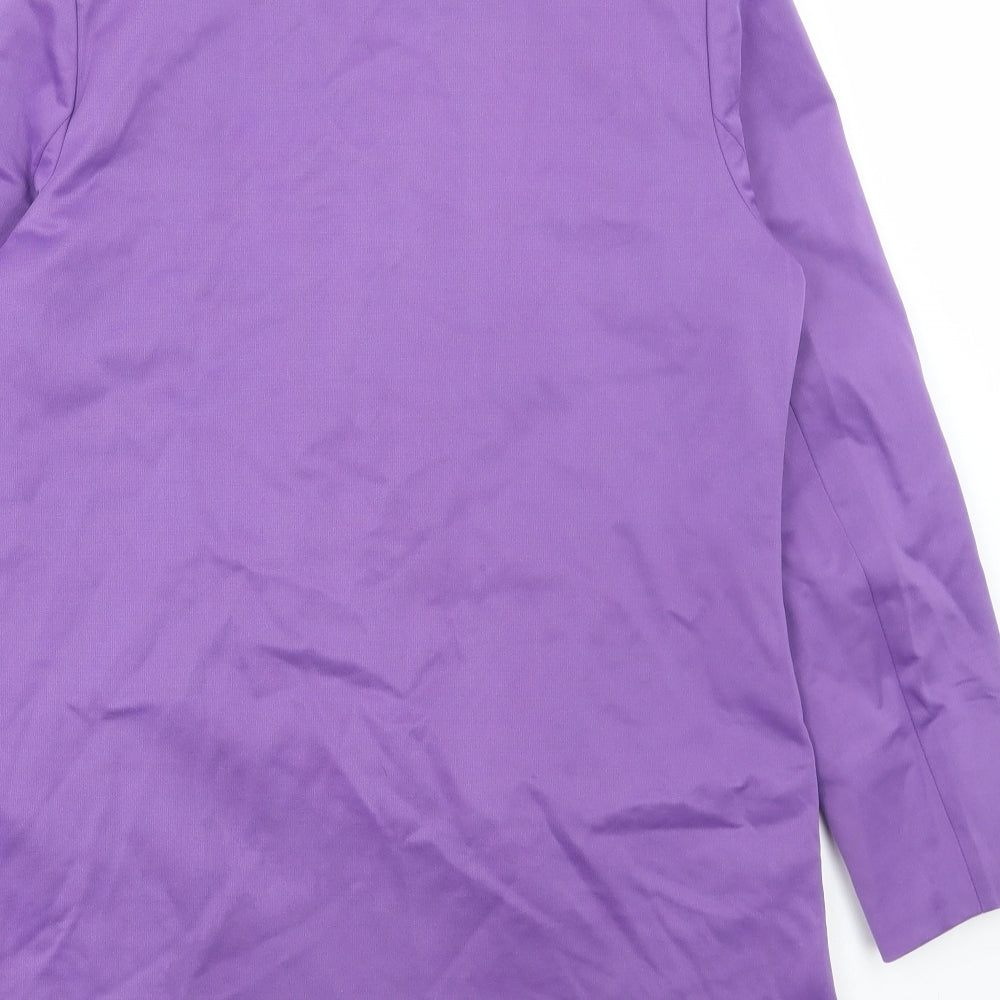 extro&vert Womens Purple Jacket Size 10 Button