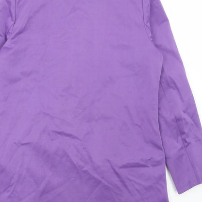 extro&vert Womens Purple Jacket Size 10 Button