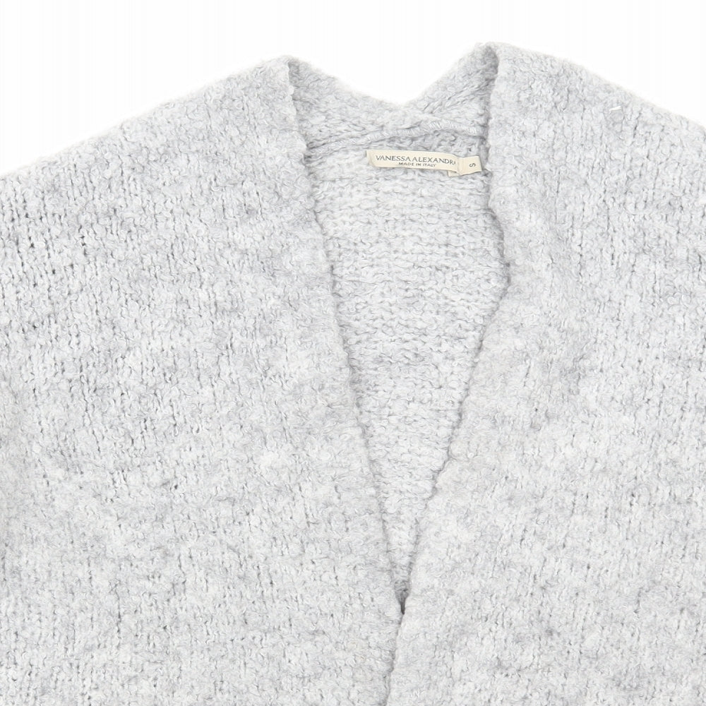 Womens UK Size S Vanessa Alexandra Grey Cardigan Jumper