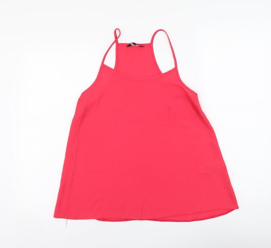 Womens UK Size 8 New Look Pink Camisole Blouse