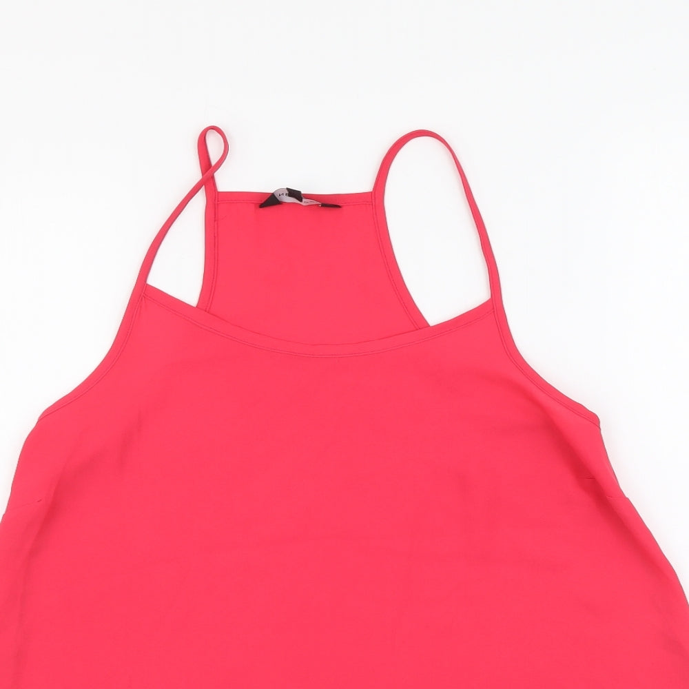 Womens UK Size 8 New Look Pink Camisole Blouse