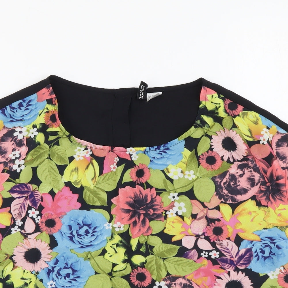 Womens UK Size XS H&M Multicoloured Basic Blouse