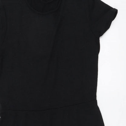 Gap Womens Black Polyester A-Line Size M Round Neck Pullover