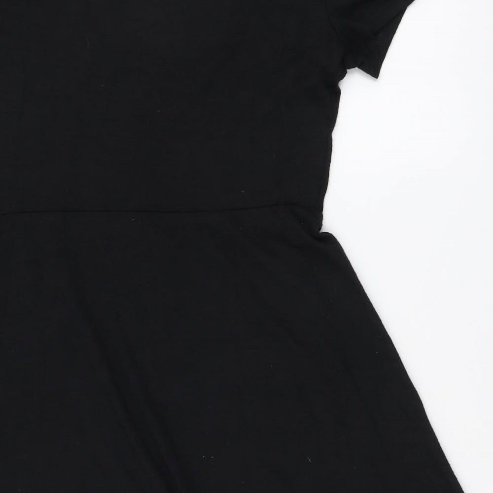 Gap Womens Black Polyester A-Line Size M Round Neck Pullover