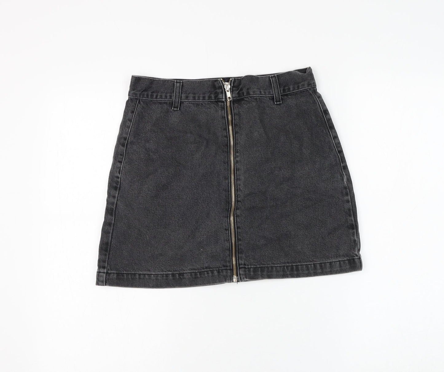 Womens UK Size 10 Topshop A-Line Denim Skirt