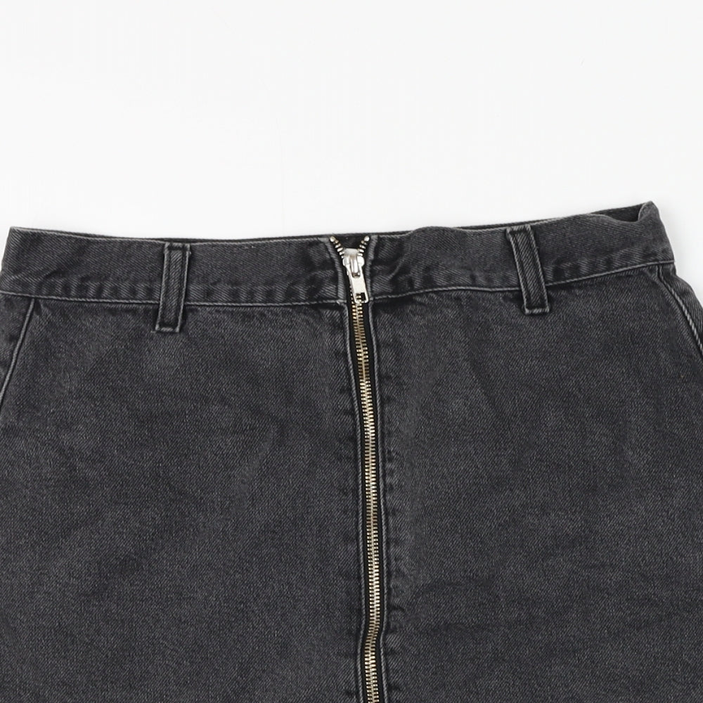 Womens UK Size 10 Topshop A-Line Denim Skirt