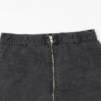 Womens UK Size 10 Topshop A-Line Denim Skirt