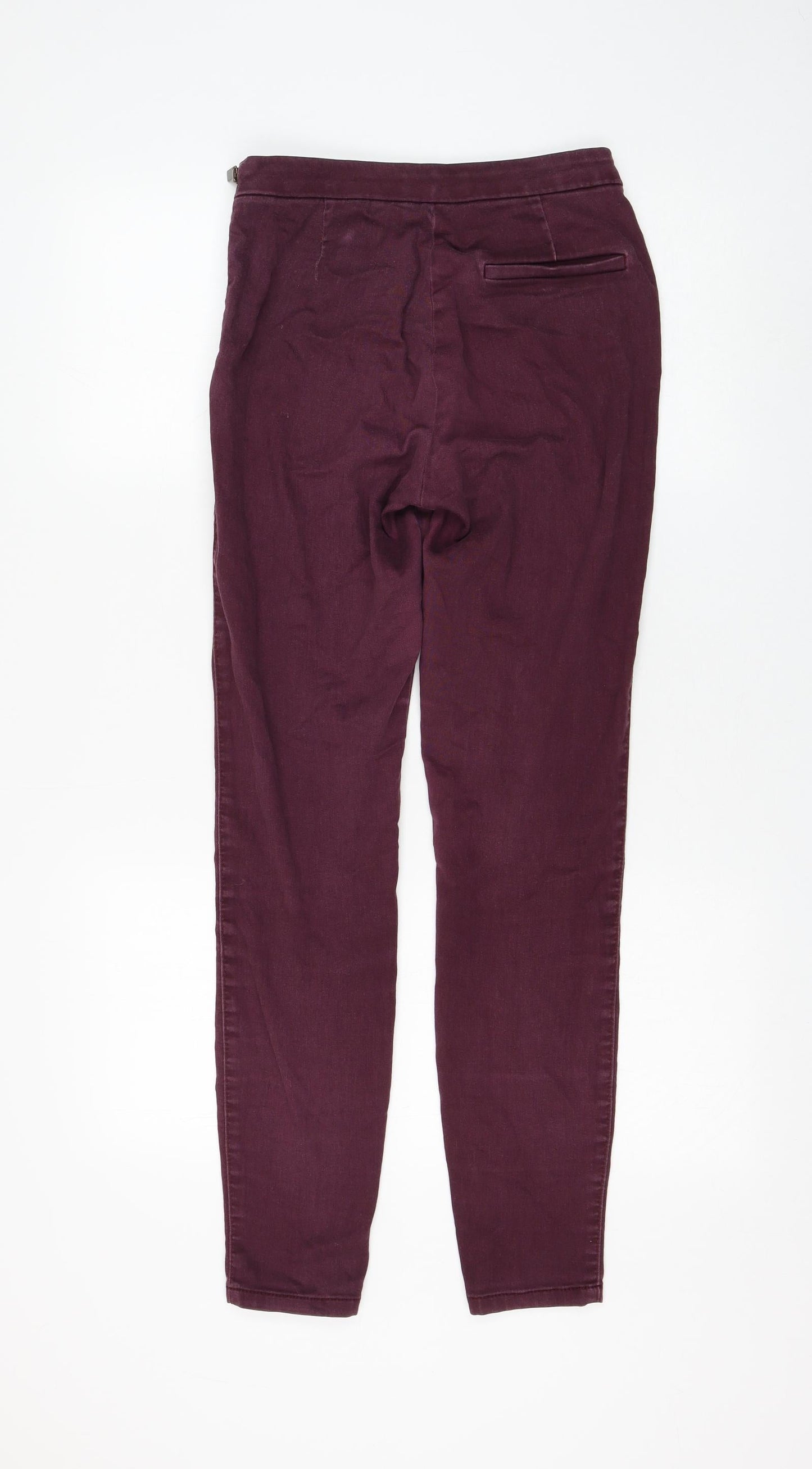 Womens UK Size 10 H&M Regular Fit Skinny Purple Jeans