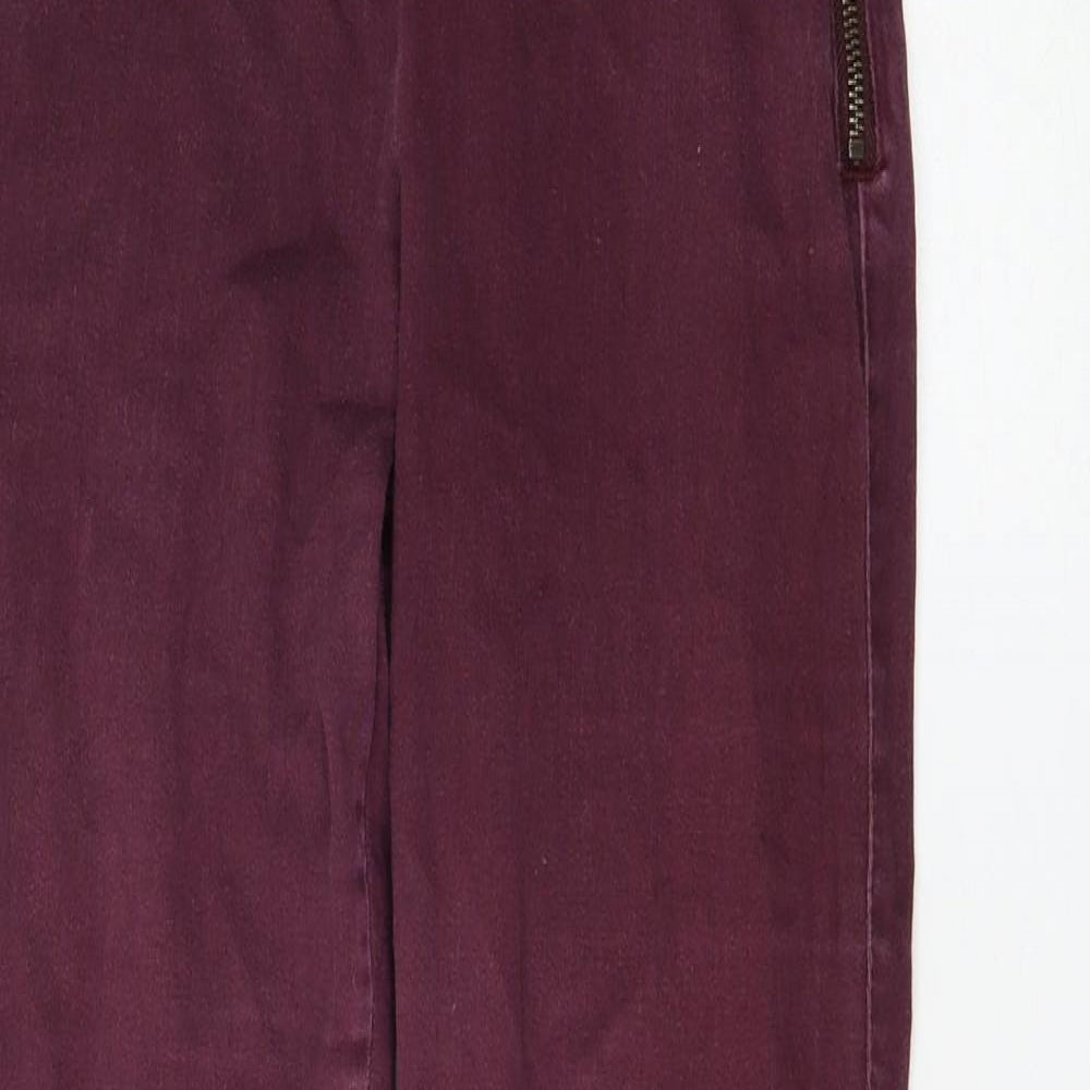 Womens UK Size 10 H&M Regular Fit Skinny Purple Jeans