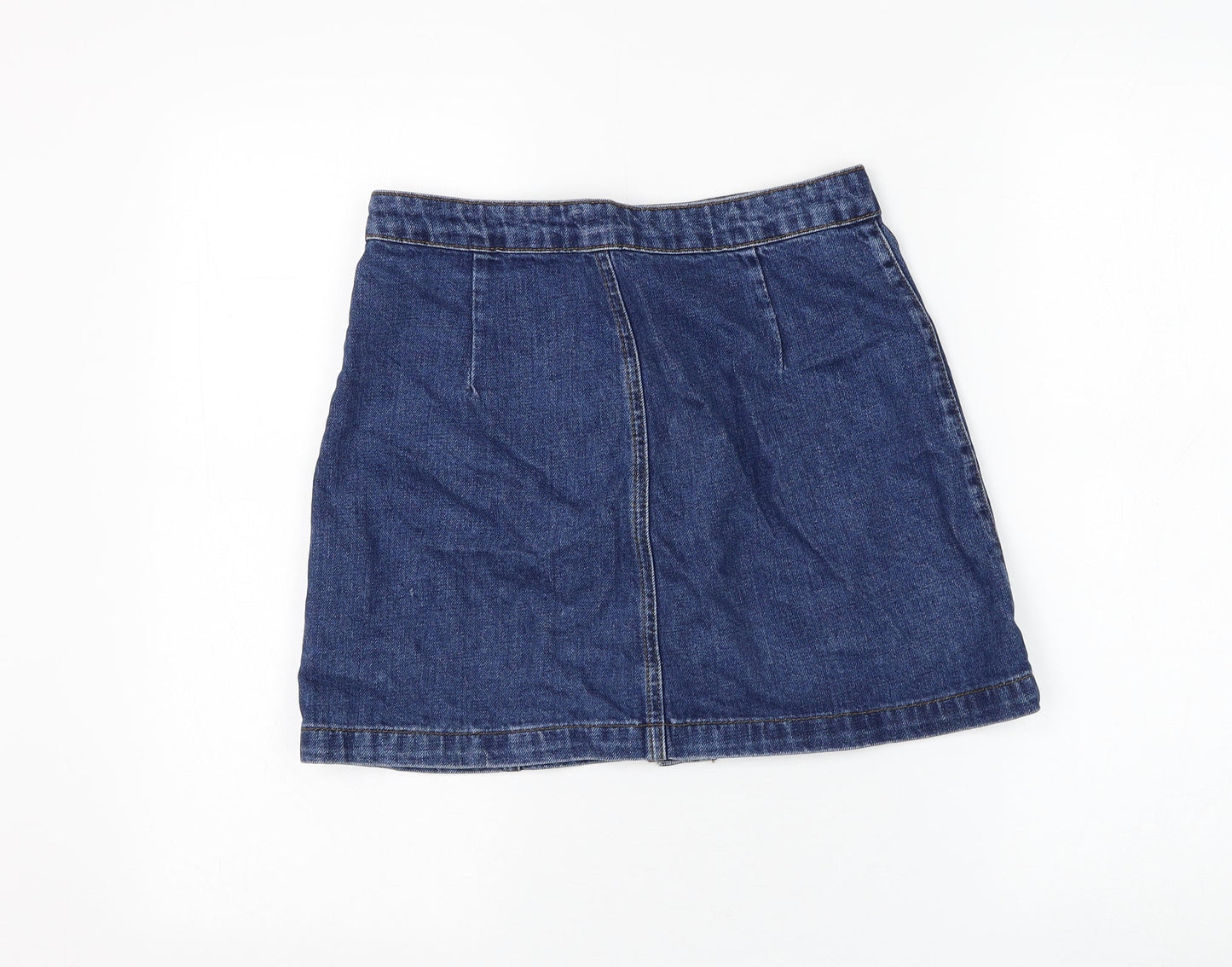 Womens UK Size 8 Topshop A-Line Denim Skirt