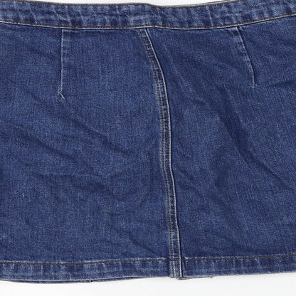 Womens UK Size 8 Topshop A-Line Denim Skirt