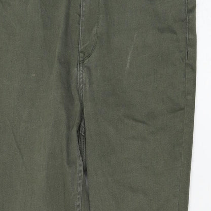Womens UK Size 33 in H&M Regular Fit Skinny Green Jeans