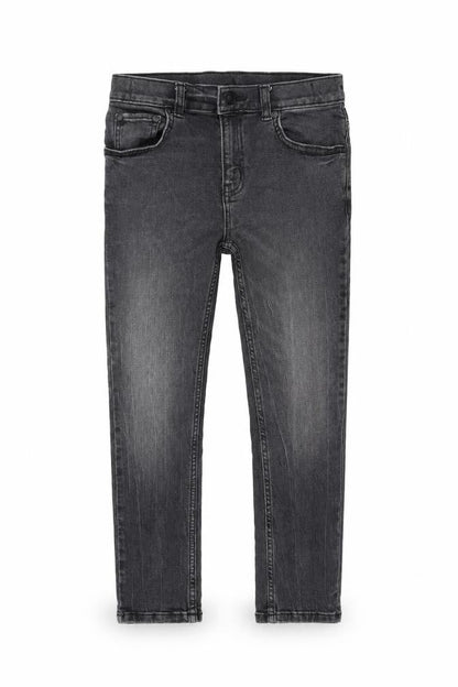 TU Boys Grey Cotton Skinny Jeans Size 9 Months Regular Zip