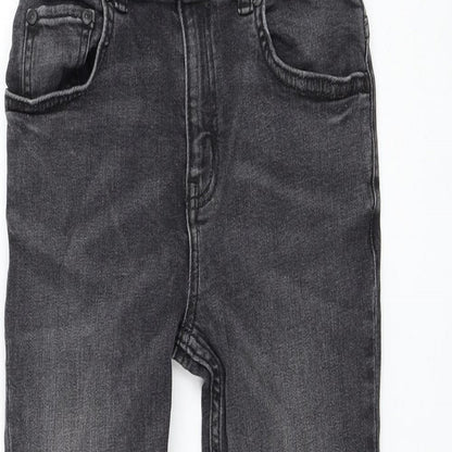 TU Boys Grey Cotton Skinny Jeans Size 9 Months Regular Zip