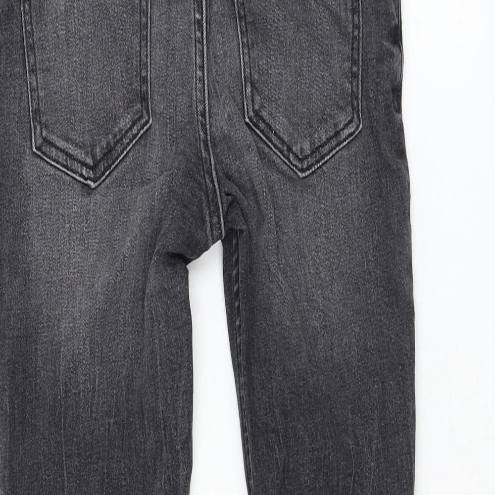 TU Boys Grey Cotton Skinny Jeans Size 9 Months Regular Zip