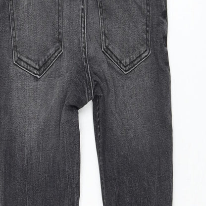 TU Boys Grey Cotton Skinny Jeans Size 9 Months Regular Zip