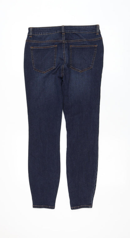 Preworn Womens Blue Polyester Skinny Jeans Size 30 in L28 in Regular Zip