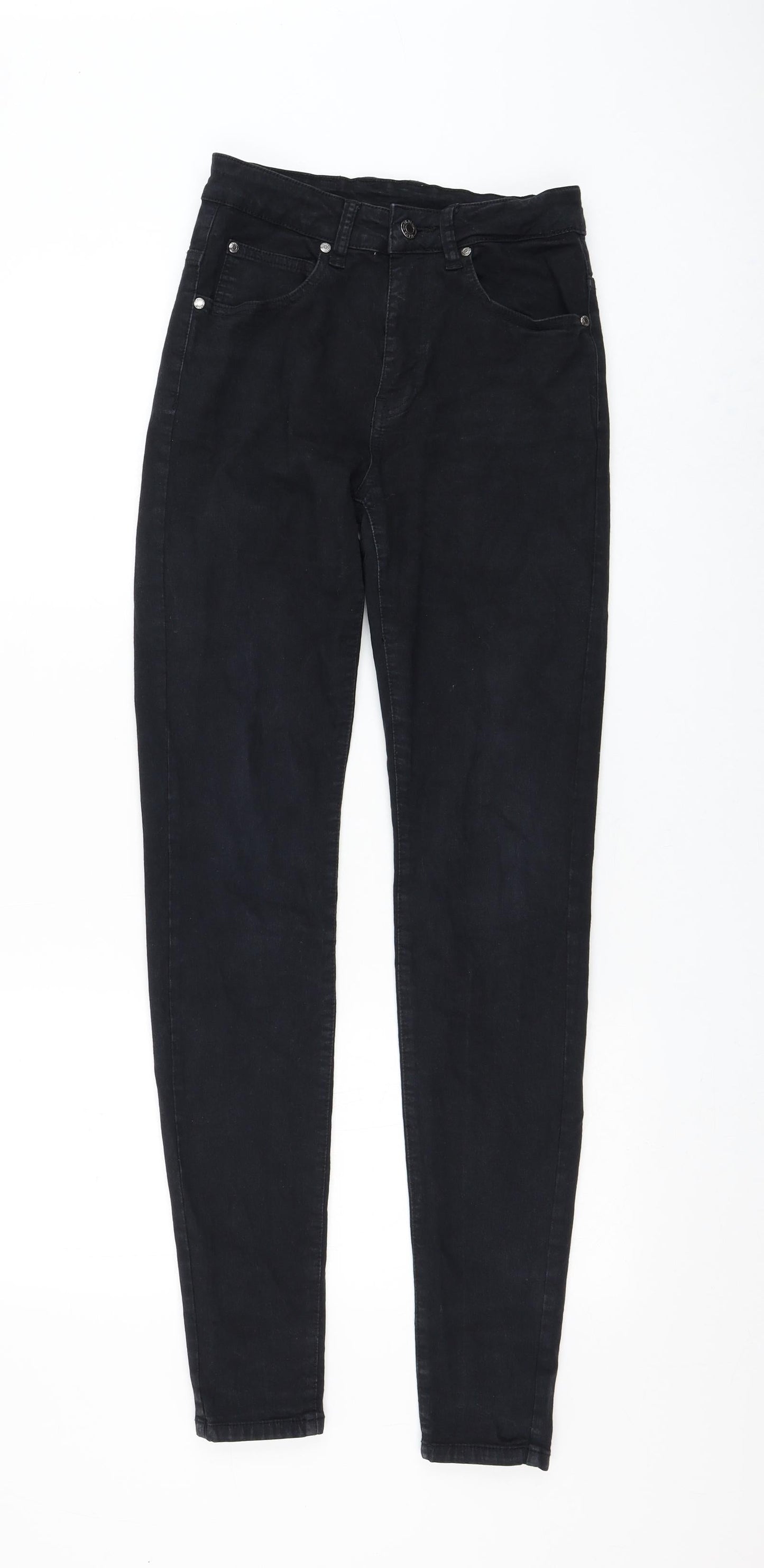 Womens UK Size 26 in Dr. Denim Regular Fit Skinny Black Jeans