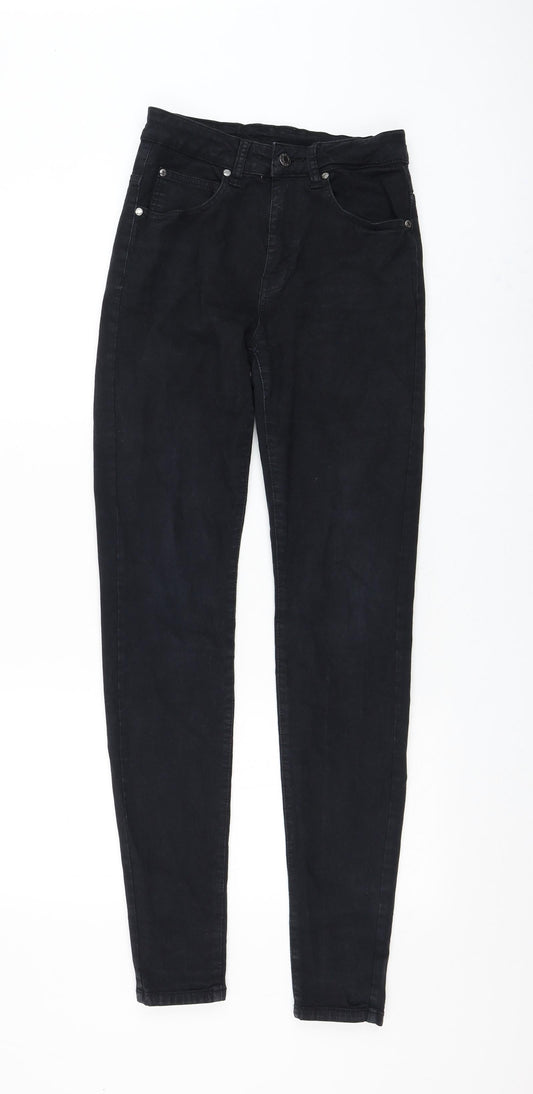 Womens UK Size 26 in Dr. Denim Regular Fit Skinny Black Jeans