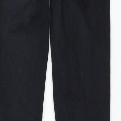 Womens UK Size 26 in Dr. Denim Regular Fit Skinny Black Jeans