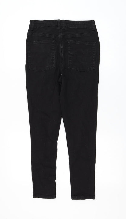 COLLUSION Womens Black Cotton Skinny Jeans Size 28 in L25 in Regular Zip