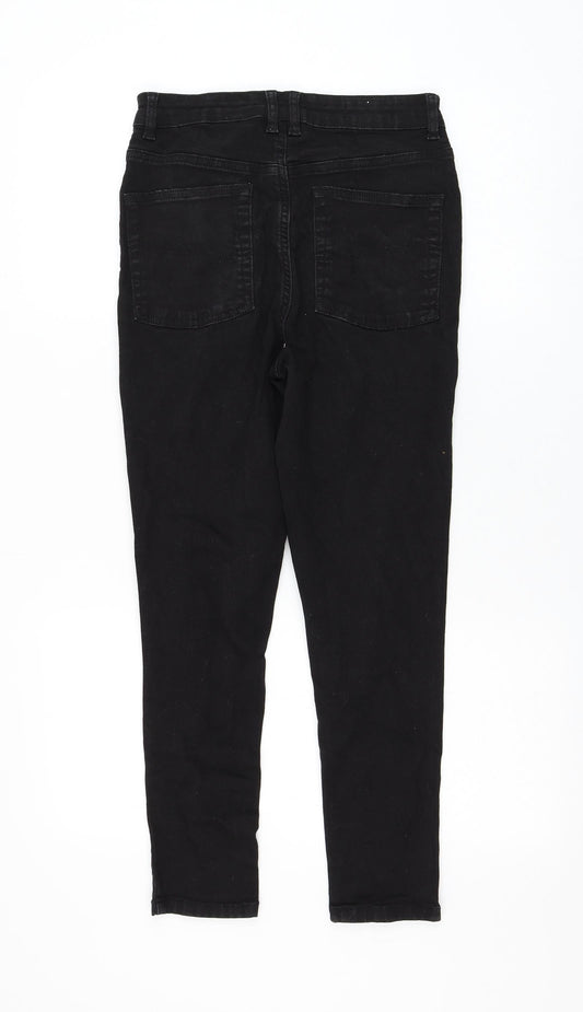 COLLUSION Womens Black Cotton Skinny Jeans Size 28 in L25 in Regular Zip