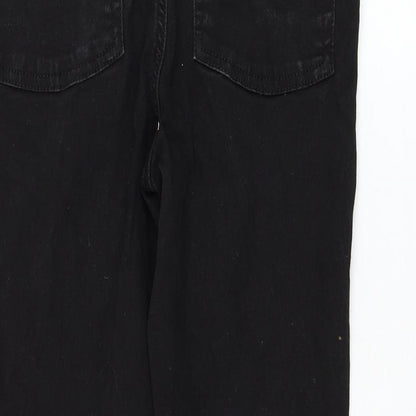 COLLUSION Womens Black Cotton Skinny Jeans Size 28 in L25 in Regular Zip