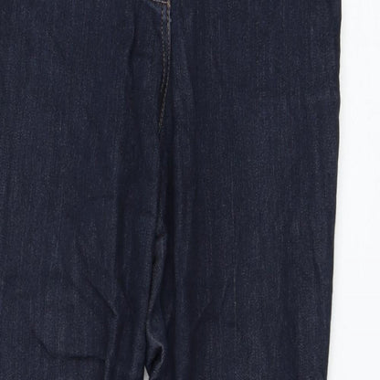 TU Womens Blue Viscose Skinny Jeans Size 10 L28 in Regular Zip