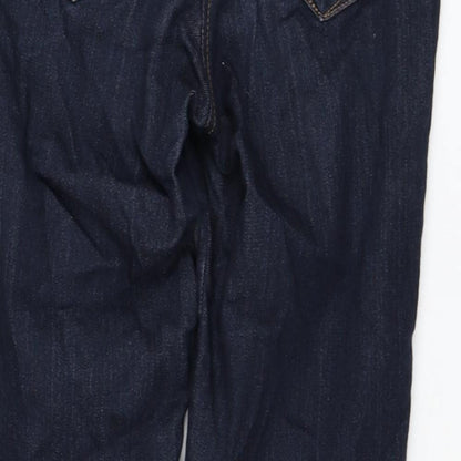 TU Womens Blue Viscose Skinny Jeans Size 10 L28 in Regular Zip
