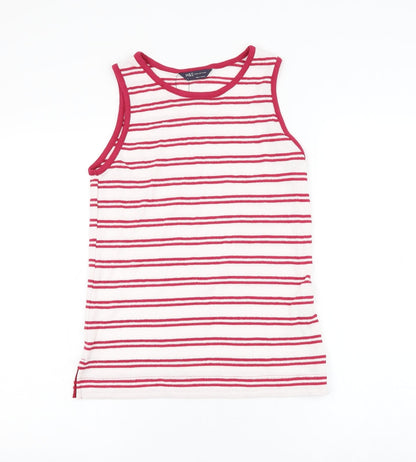 Womens UK Size 6 Marks and Spencer White Basic Tank