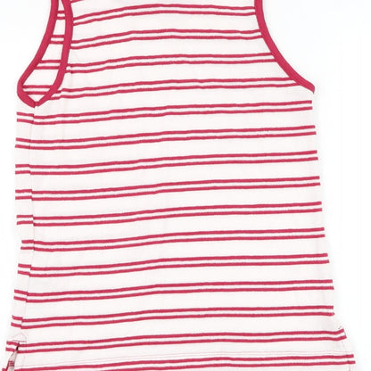 Womens UK Size 6 Marks and Spencer White Basic Tank