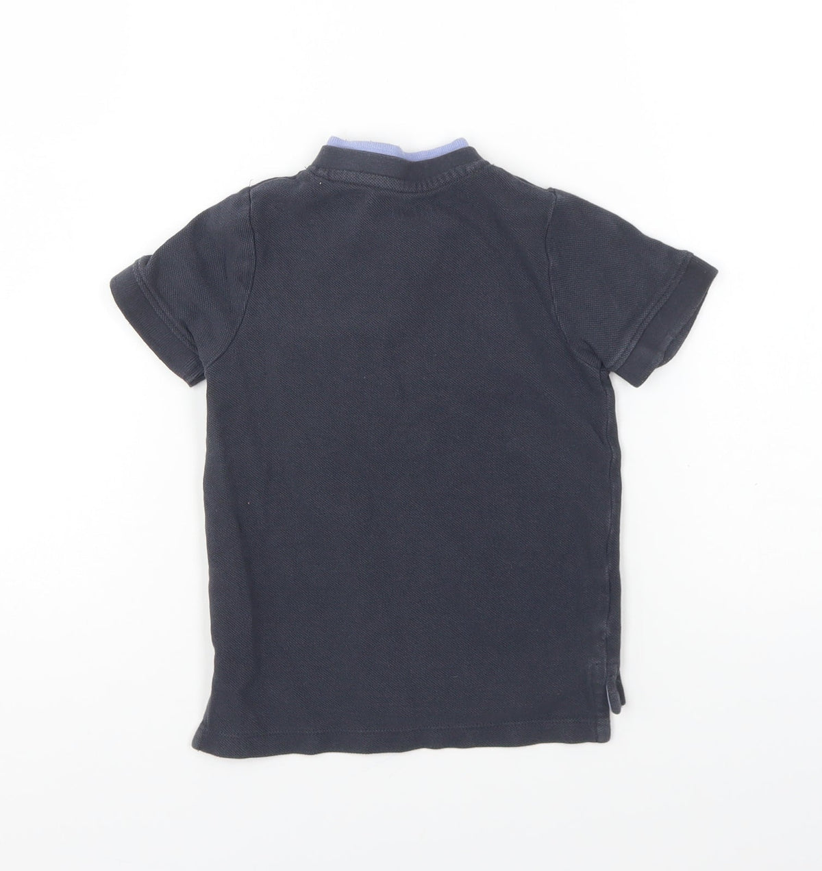 Nutmeg Boys Blue Cotton Basic Polo Size 2-3 Years Collared Button
