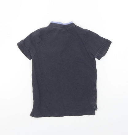 Nutmeg Boys Blue Cotton Basic Polo Size 2-3 Years Collared Button