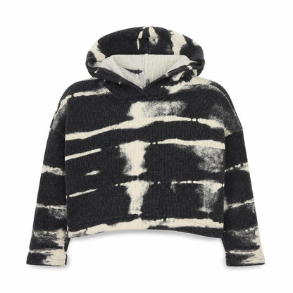 H&M Girls Grey Viscose Pullover Hoodie Size 9-10 Years Pullover