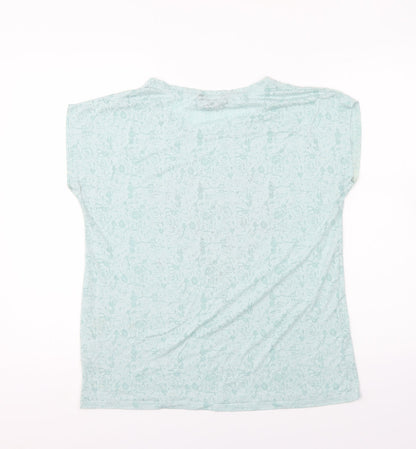 Originals Womens Blue Polyester Basic T-Shirt Size 16 Round Neck - Butterflies