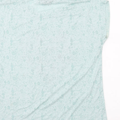 Originals Womens Blue Polyester Basic T-Shirt Size 16 Round Neck - Butterflies