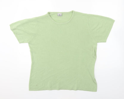 Womens UK Size 18 XE Green Pullover Jumper