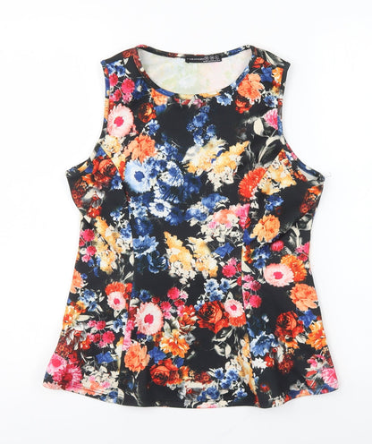 Womens UK Size 10 Atmosphere Multicoloured Basic Blouse