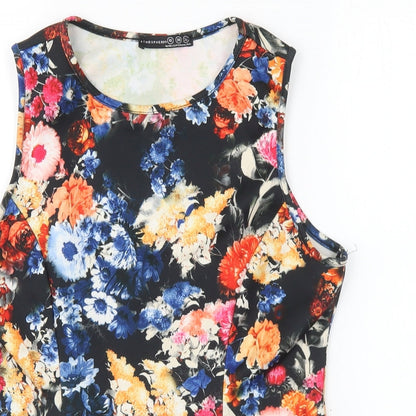 Womens UK Size 10 Atmosphere Multicoloured Basic Blouse