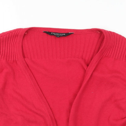 Womens UK Size 14 Debenhams Red Cardigan Jumper