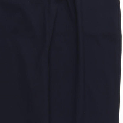 Bonmarché Mens Blue Polyester Trousers Size 22 L27 in Regular