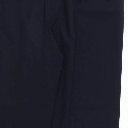 Bonmarché Mens Blue Polyester Trousers Size 22 L27 in Regular