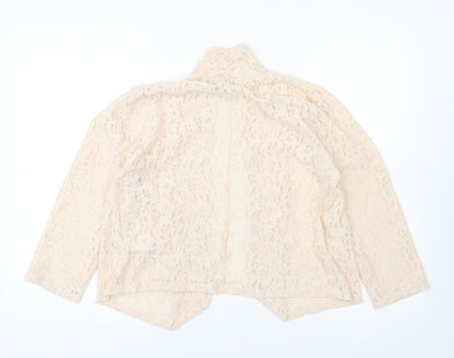 Womens UK Size 14 Miss Selfridge Ivory Cardigan Jumper