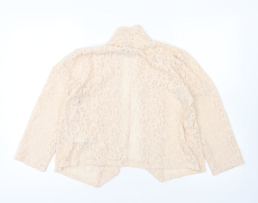 Womens UK Size 14 Miss Selfridge Ivory Cardigan Jumper