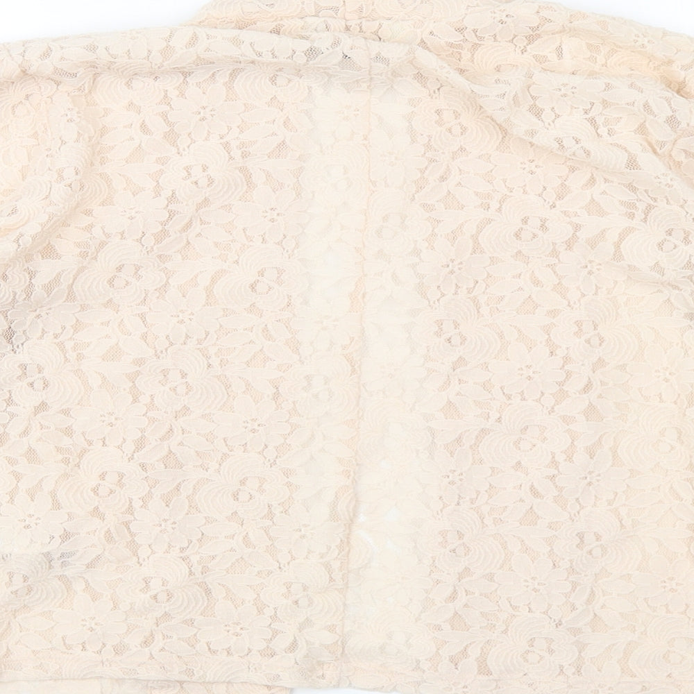 Womens UK Size 14 Miss Selfridge Ivory Cardigan Jumper