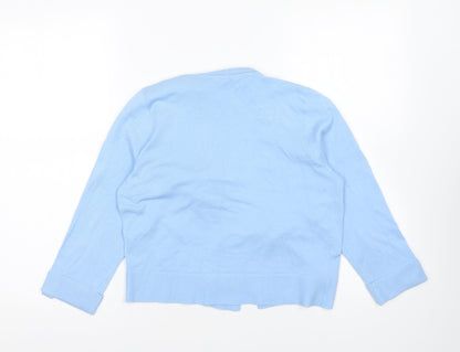 Womens UK Size 10 BHS Blue Cardigan Jumper